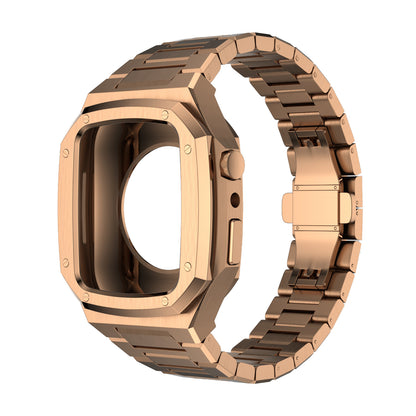 Luxury Rose Gold Apple Watch Case+Strap