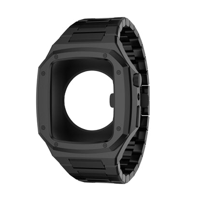Luxe Zwarte Apple Watch Case+Band