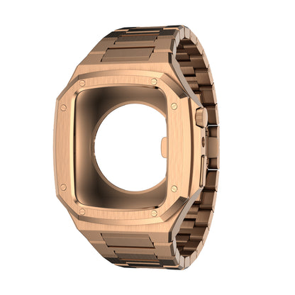 Luxury Rose Gold Apple Watch Case+Strap