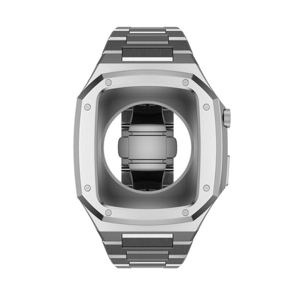 Luxury Silver Apple Watch Case+Strap