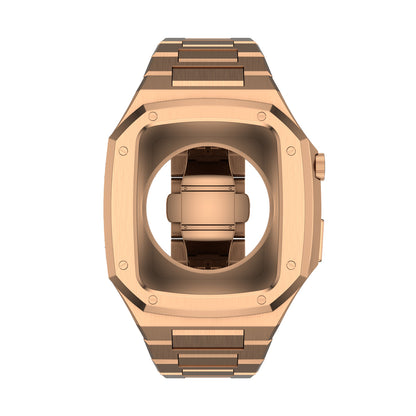Luxury Rose Gold Apple Watch Case+Strap