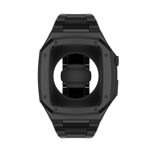 Luxe Zwarte Apple Watch Case+Band