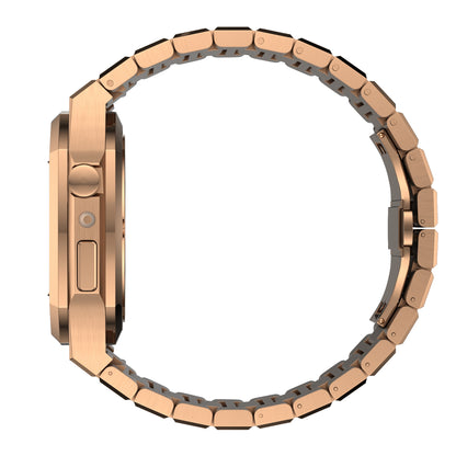 Luxury Rose Gold Apple Watch Case+Strap